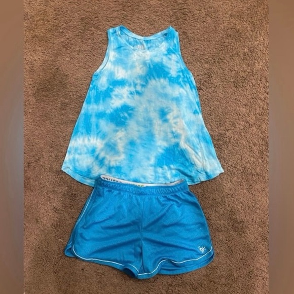 Girls Justice blue/white outfit size 12 - Picture 2 of 6
